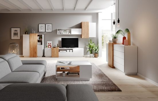 Wohnzimmer-Set - SUZI - Träumen Sie von einem perfekten Wohnzimmer mit Möbeln, (Komplett Set, 5-St., Premium - SUZI 1) - Milaros Markt