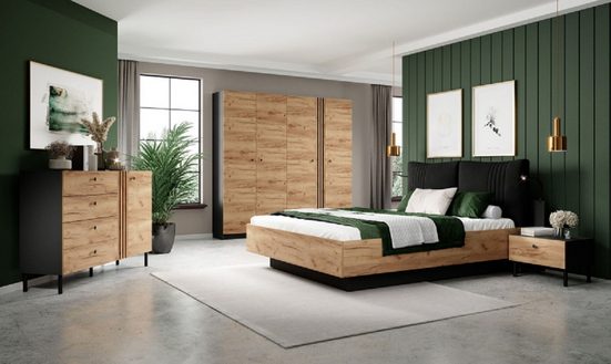 Schlafzimmer-Set Qualität und Stil für Ihr Zuhause, (Komplett Set, 4-St., Premium - DEKO) - Milaros Markt