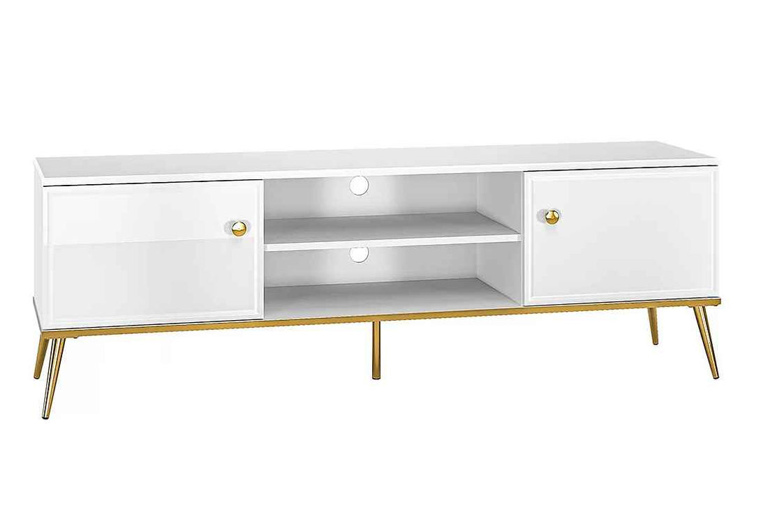 TV-Schrank - Riomi -  Hochwertige mit raffiniertem Stauraum für Ihre Technik. - Milaros Markt