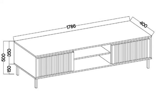 TV-Schrank - Kasalia - Luxuriöses Design, das zur Inneneinrichtung passt. - Milaros Markt