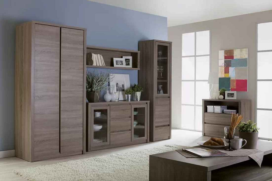 Kommode - Montana - Modernes und elegantes Design mit Glastüren. - Milaros Markt