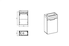 Waschbeckenschrank - Aruba Cosmos - Luxus für Ihr Badezimmer. - Milaros Markt