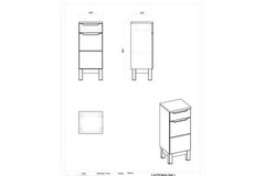 Badezimmer Unterschrank - Bali White - Smart Organization. - Milaros Markt