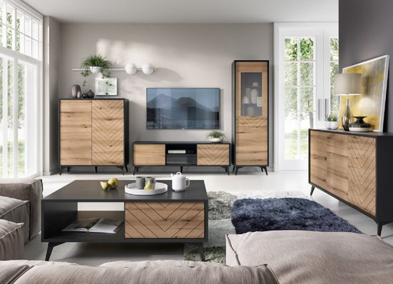 Wohnzimmer-Set - SEWERA -Gemütliches Wohnzimmer zum Entspannen und Wohlfühlen, (Komplett Set, 5-St., Premium - SEWERA) - Milaros Markt