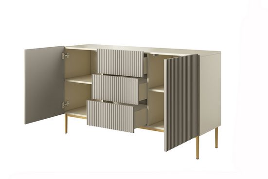 Kommode - NICOLE - Schicke Aufbewahrungslösung mit mehreren Schubladen. - Milaros Markt