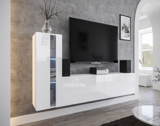 Wohnwand - 2024 Luxus / Premium-Materialien für exklusive Wohnwände. - Milaros Markt