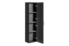Badezimmer HängeSchrank - Adel Black - Bietet effiziente Lagerung. - Milaros Markt