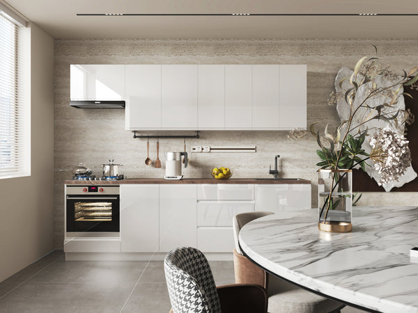 Küchenzeile - Aspen  KA1-M260 - Weiß/Hochglanz