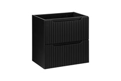 Badmöbel-Set BM50 - Nova Black N - Schwarz/ Evoke Eiche