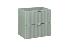 Waschbeckenunterschrank BM94 - Line Reed Green L - Schilfgrün /Coast Evoke Eiche