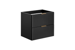 Badmöbel-Set BM52 - Adel Black A - Schwarz / Matt