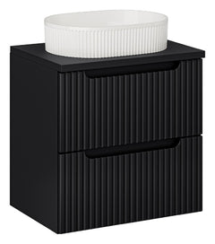 Badmöbel-Set BM127 -  Nova Black N  - Schwarz / Matt