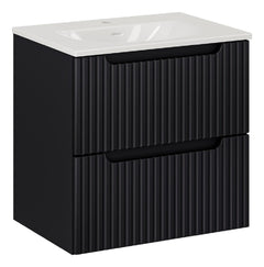 Badmöbel-Set BM118 -  Nova Black N - Schwarz/Matt