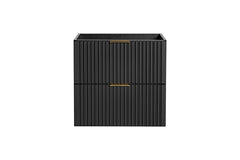Badmöbel-Set BM52 - Adel Black A - Schwarz / Matt