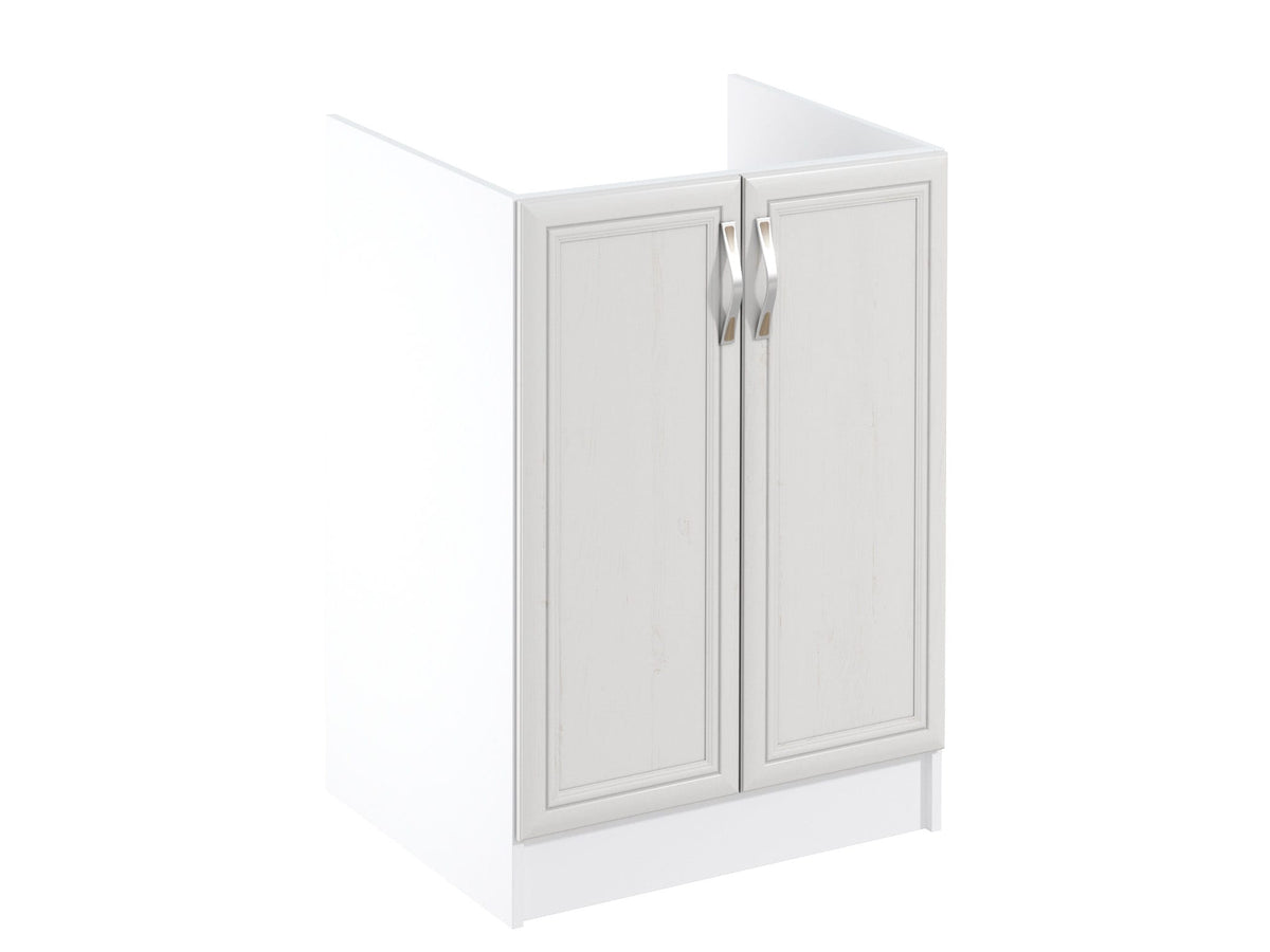 Eleganter Spülenschrank  D60Z - Sycylia Weiß Creme - Der perfekte Platz für Ihr Spülbecken