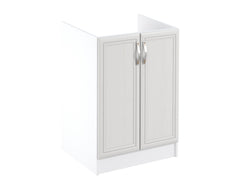 Eleganter Spülenschrank  D60Z - Sycylia Weiß Creme - Der perfekte Platz für Ihr Spülbecken
