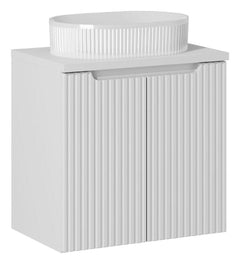 Badmöbel-Set BM115 -  Nova White N  - Weiß / Matt