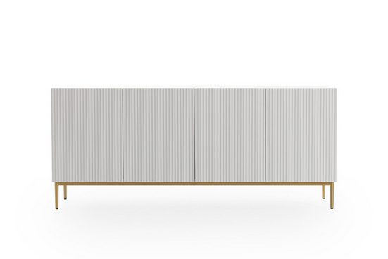 Kommode 200 cm - NICOLE - Modernes Design mit Gold Beinen. - Milaros Markt