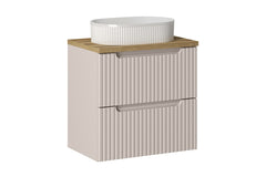 Badmöbel-Set BM161 - Nova Cashmere N - Kaschmir Matt / Coast Evoke Eiche