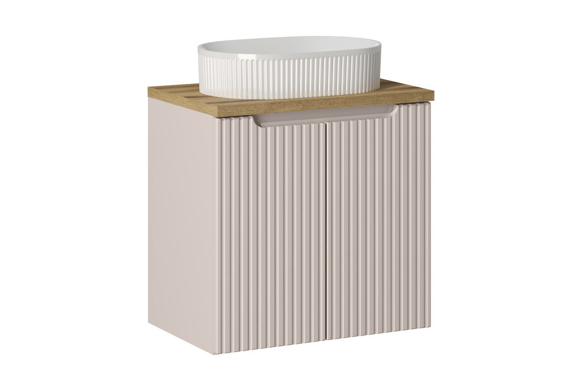 Badmöbel-Set BM157- Nova Cashmere N - Kaschmir Matt / Coast Evoke Eiche