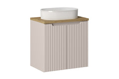 Badmöbel-Set BM157- Nova Cashmere N - Kaschmir Matt / Coast Evoke Eiche