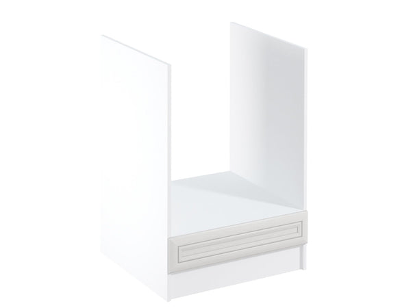 Eleganter Herdumbauschränk D60ZK - Sycylia Weiß Creme - Optimaler Stauraum für jede Küche