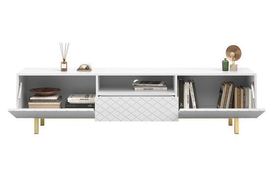 TV-Schrank 190 cm - SCALIA - Bewahren und organisieren Sie Ihre Unterhaltung ganz einfach. - Milaros Markt