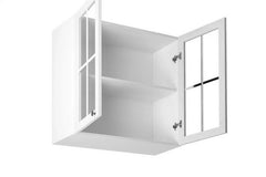 Glashängeschrank  80 cm - sosna andersen -  Moderne Glasregale für Ihre Wand (Kopie) - Milaros Markt