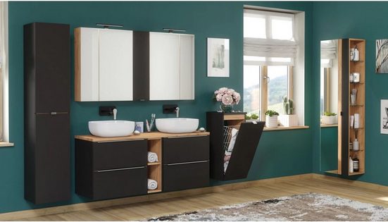 Badezimmer Hochschrank - Capri Cosmos - Stilvolle und platzsparende Aufbewahrung. - Milaros Markt