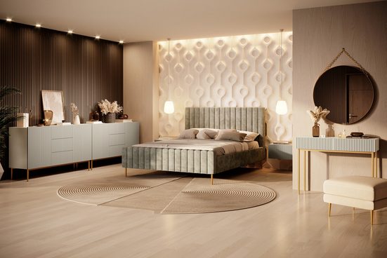 Kommode - NICOLE - Schicke Aufbewahrungslösung mit mehreren Schubladen. - Milaros Markt