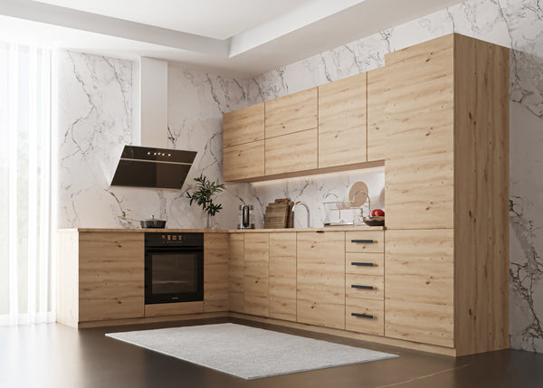 Winkelküche -Langen K53-M330 - Artisan Eiche