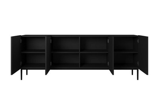 Kommode 200 cm - NICOLE - Modernes Design mit Gold Beinen. - Milaros Markt
