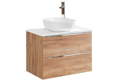Waschbeckenschrank - Capri Oak - Intelligente Lösungen für stilvolle Badezimmerorganisation. - Milaros Markt