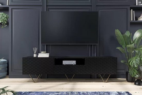 TV-Schrank - SCALIA - Modernes Design, das zu allen Dekoren passt. - Milaros Markt