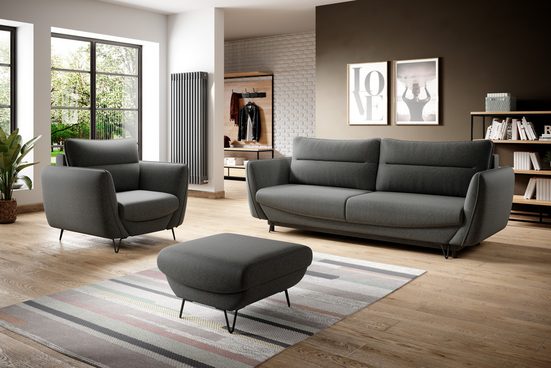 Sofa - Wohnzimmer / Couch, Sessel, Puff für Entspannung. - Milaros Markt