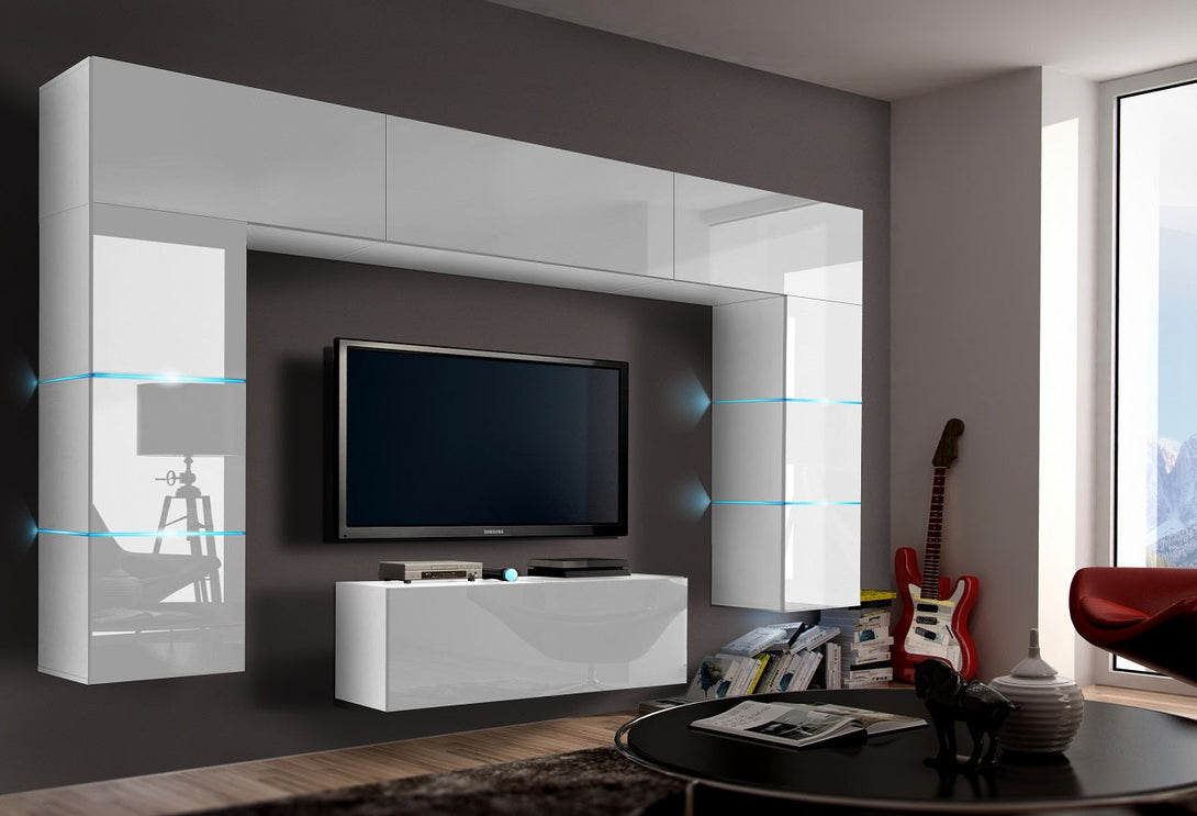 Wohnwand Future 70 - Luxus pur | Beste Materialien für stilvolle Wohnzimmer - Milaros Markt