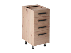 Unterschrank D40S4 - Langen - Grau /Matt