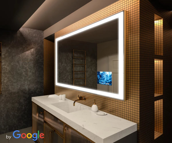 Badezimmerspiegel Smart Google mit Licht LED L01.