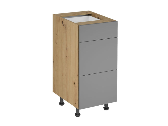 Unterschrank D40S3 - Langen - Beige/Matt