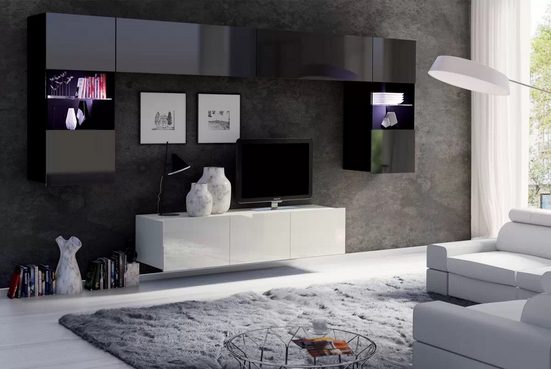 Wohnwand - Natürliches Design für einen warmen und gemütlichen Look. - Milaros Markt