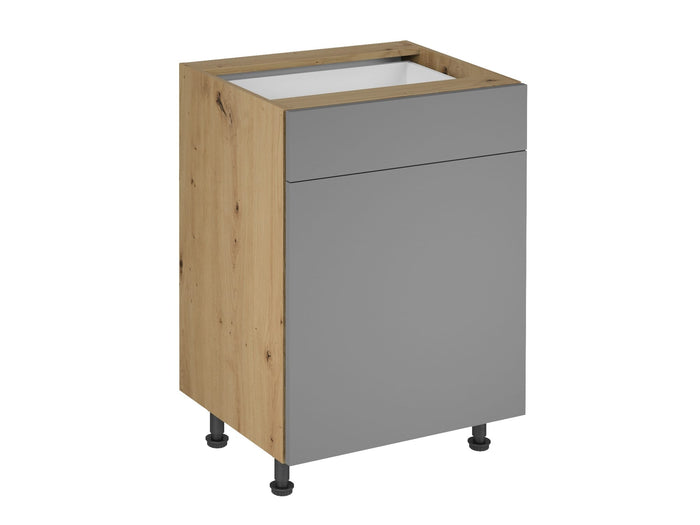 Unterschrank D60S1  - Langen -  Grau / Matt