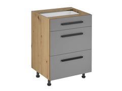 Untererschrank D60S3  - Langen -  Beige/Matt