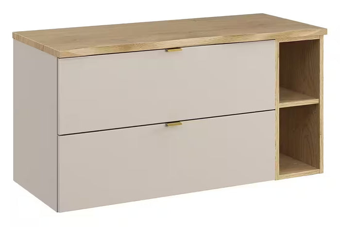 Waschbeckenunterschrank BM359 100 cm  - Dalia Cashmere D - Kaschmir Matt