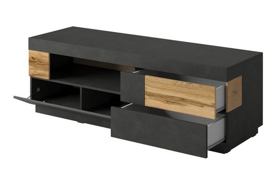 TV-Schrank - Silke - Bietet organisierten Speicher für Geräte - Milaros Markt