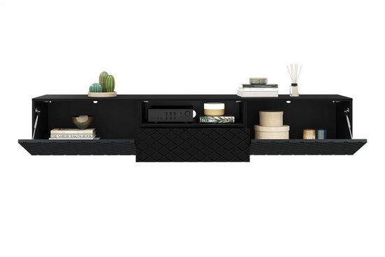 TV-Schrank - SCALIA - Tolles Design für die organisierte Aufbewahrung Ihrer Geräte. - Milaros Markt