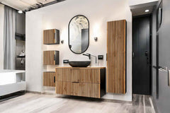 Badmöbel-Set BM04-  Xilo X  - Wotan Oak / Gray Rock