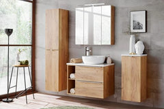Waschbeckenunterschrank - Capri Oak - Stilvolle Verbindungseinheit. - Milaros Markt