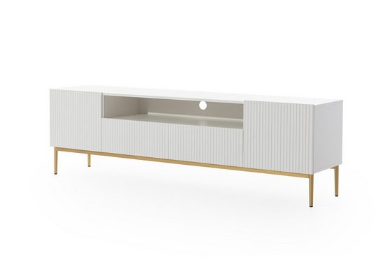 TV-Schrank 200 cm , 150 cm - NICOLE - Modernes Design mit Balance zwischen Stil und Leistung. - Milaros Markt
