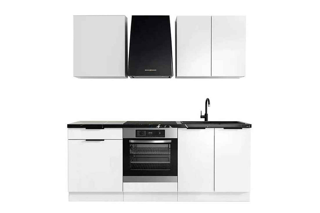 Küchenzeile - Stilvolle Kücheneinrichtung für moderne Haushalte, (Komplett Set), Hochwertig - Modern - Exklusiv. - Milaros Markt