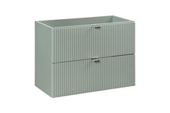 Waschbeckenunterschrank BM94 - Line Reed Green L - Schilfgrün /Coast Evoke Eiche